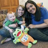 Central Institute For The Deaf Photo - A CID parent educator counsels a young family in the Joanne Parrish Knight Family Center.