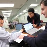 Fordham Preparatory School Photo - As a "One to One" computing school, all students are required to have a laptop of table in each class.