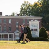 Hebron Academy Photo - Hebron Academy students enjoy a beautiful walk to class.