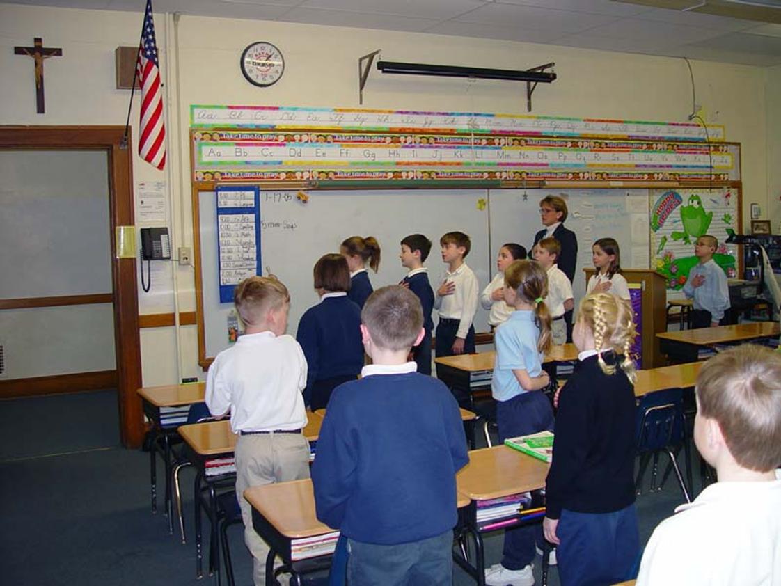 Holy Cross School-blessed Sacrament Center Photo - Students particpate in mock city council meeting