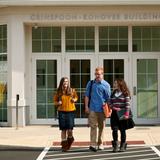 New England Jewish Academy Photo - Students in front of the new Grinspoon-Konover Building.