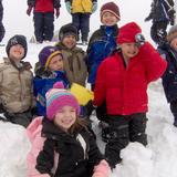 Sacred Heart Catholic School Photo - First Grade winter fun on the playground