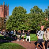 St. Paul's School Photo - Students walking to class after Chapel.