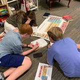 Waterfront Academy Photo - Middle school students exploring the periodic table.